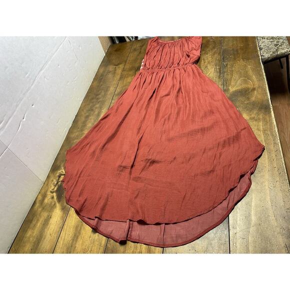 Anthropologie Dolan Costa Dress Left Coast Collection Burnt Orange Stripe XS - Picture 1 of 11